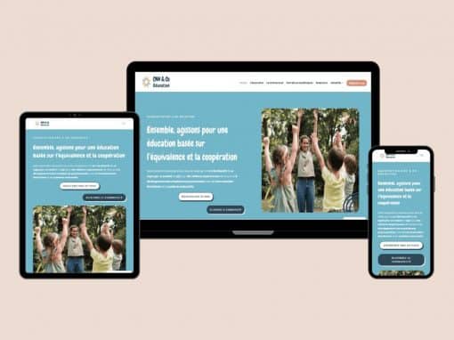 Création d’un site internet vitrine pour l’association CNV & Co-Education