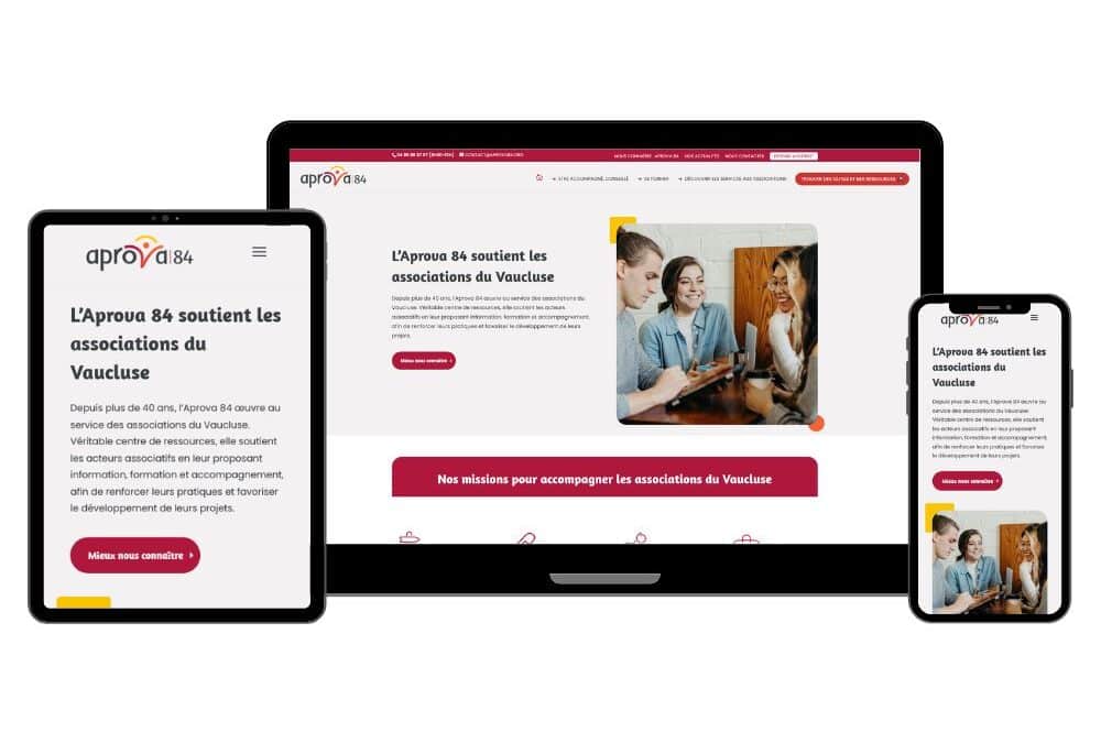 Création site internet pour l’association Aprova 84 à Avignon | WordPress
