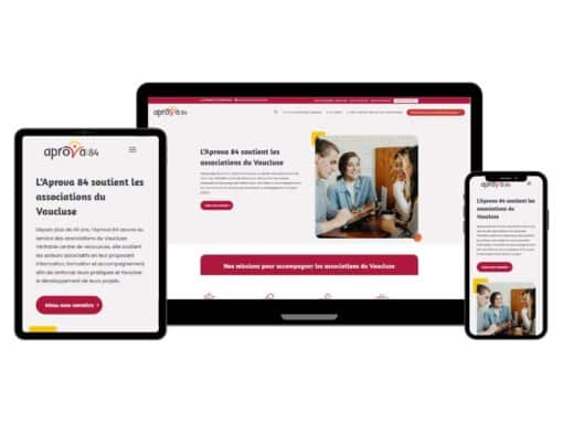 Création site internet pour l’association Aprova 84 à Avignon | WordPress